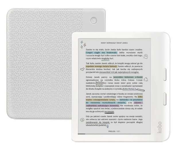 Kobo Libra Colour biały 32GB - 1543271 - zdjęcie
